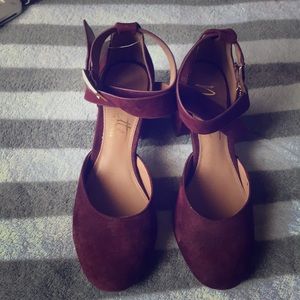 Nanette Lepore Demi Suede Ankle Strap Heels✨